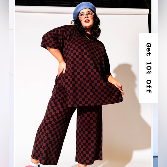 Dressed in LALA Checkerboard Set Sz 2XL - Picture 2 of 8